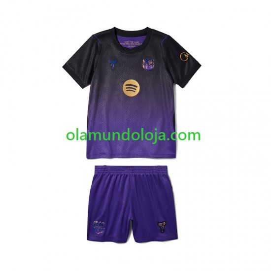 Camisola FC Barcelona Criança Equipamento Segundo 2026-2027 Manga Curta